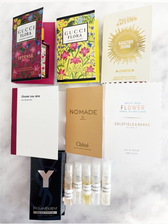 Sephora Other - Fragrance Sample Set Gucci YSL Glossier BDK Vilhelm Goldfield & Banks